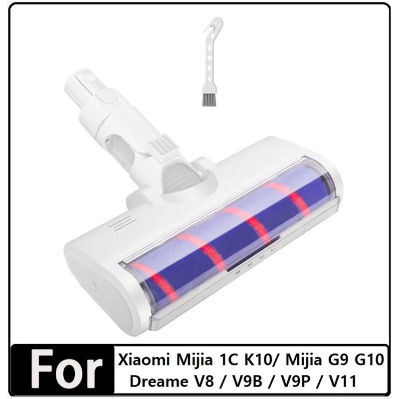 For Dreame V8/V9B/V9P/V11/G9 Xiaomi K10/G10 Xiaomi 1C Electric Floor Brush Head Carpet Brush Vacuum Cleaner Parts