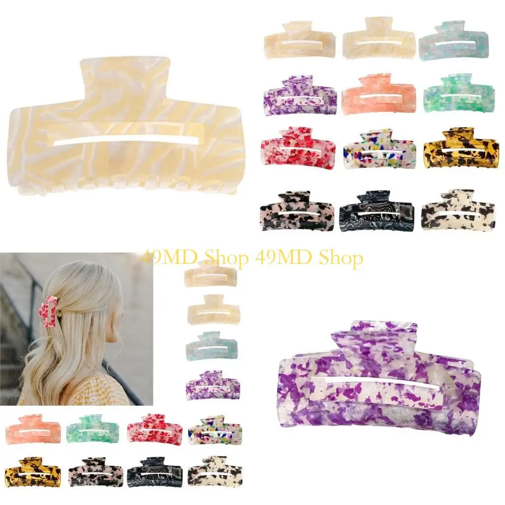 

49MD Fashionable Nacreous Hair Clip Clamp Claw Clip Hair Barrettes Adorable Nacreous Hair Styling Tool Casual Wear