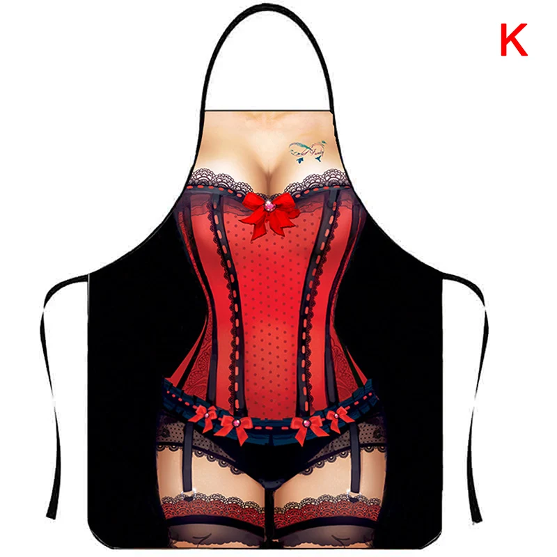 11 Style Aprons Sexy Funny Kitchen For Women Man BBQ Cleaning Cooking Apron Stain-proof Apron Barbecue Apron