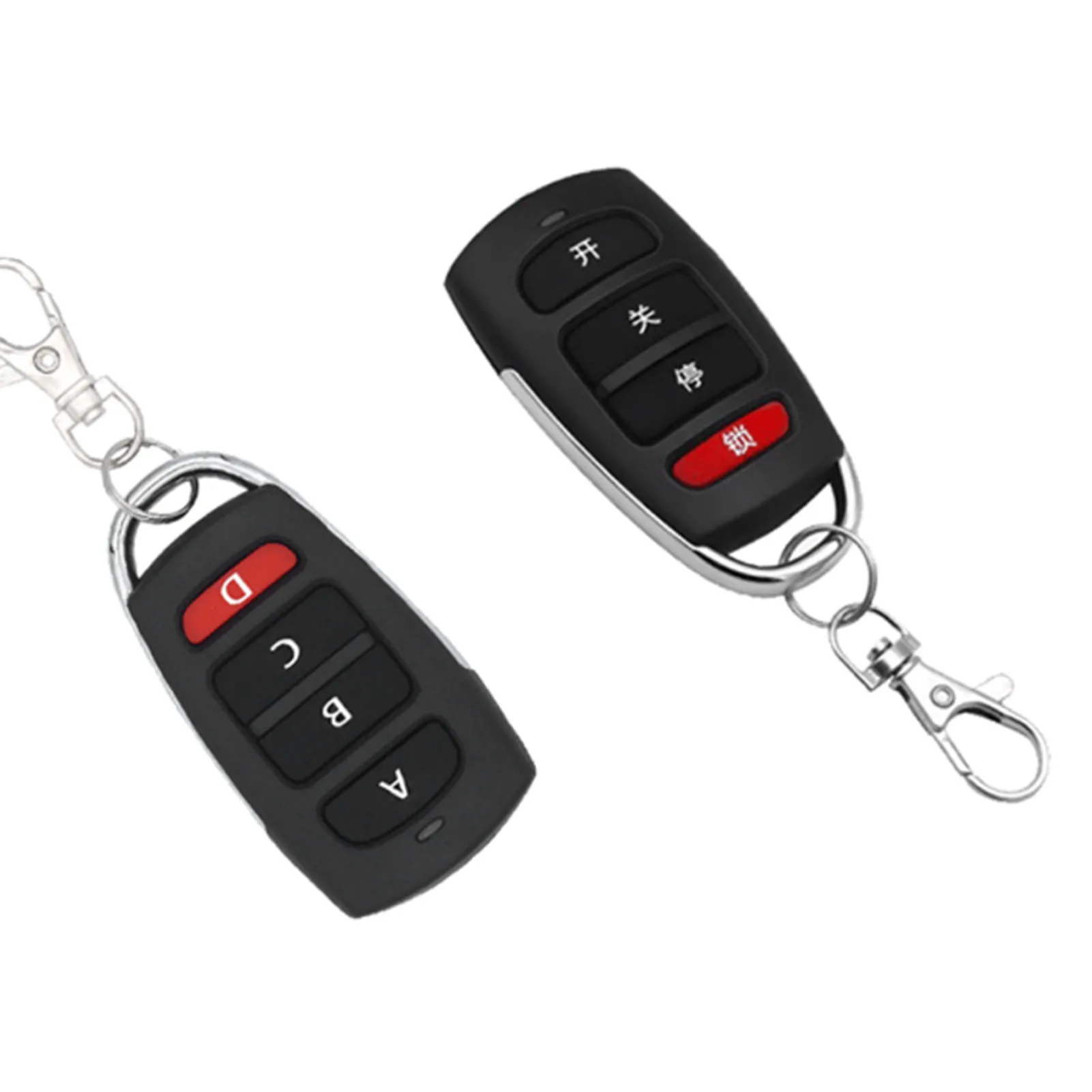 433MHz Cloning Key Fob 4 Buttons Waterproof Wireless Cloning Remote Control for Garage Door Electric Roller Smart Remote Control