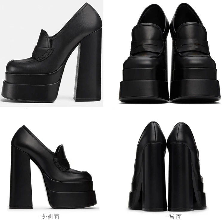 

【Measure your feet length before order】Women High Heel Platform Pumps Sexy Evening Party Dress Rome Fashion Lady Shoe 5-CHC-16