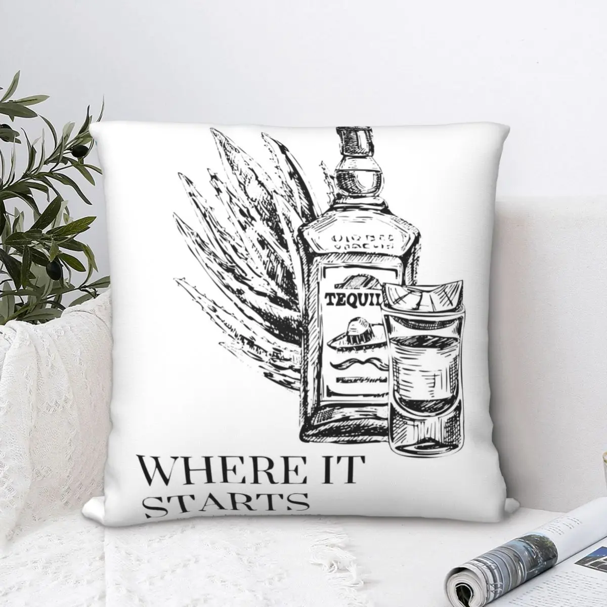 

Phish - Tequila Mexican Cousin Square Pillowcase Polyester Pillow Cover Velvet Cushion Decor Comfort Throw Pillow For Home Sofa