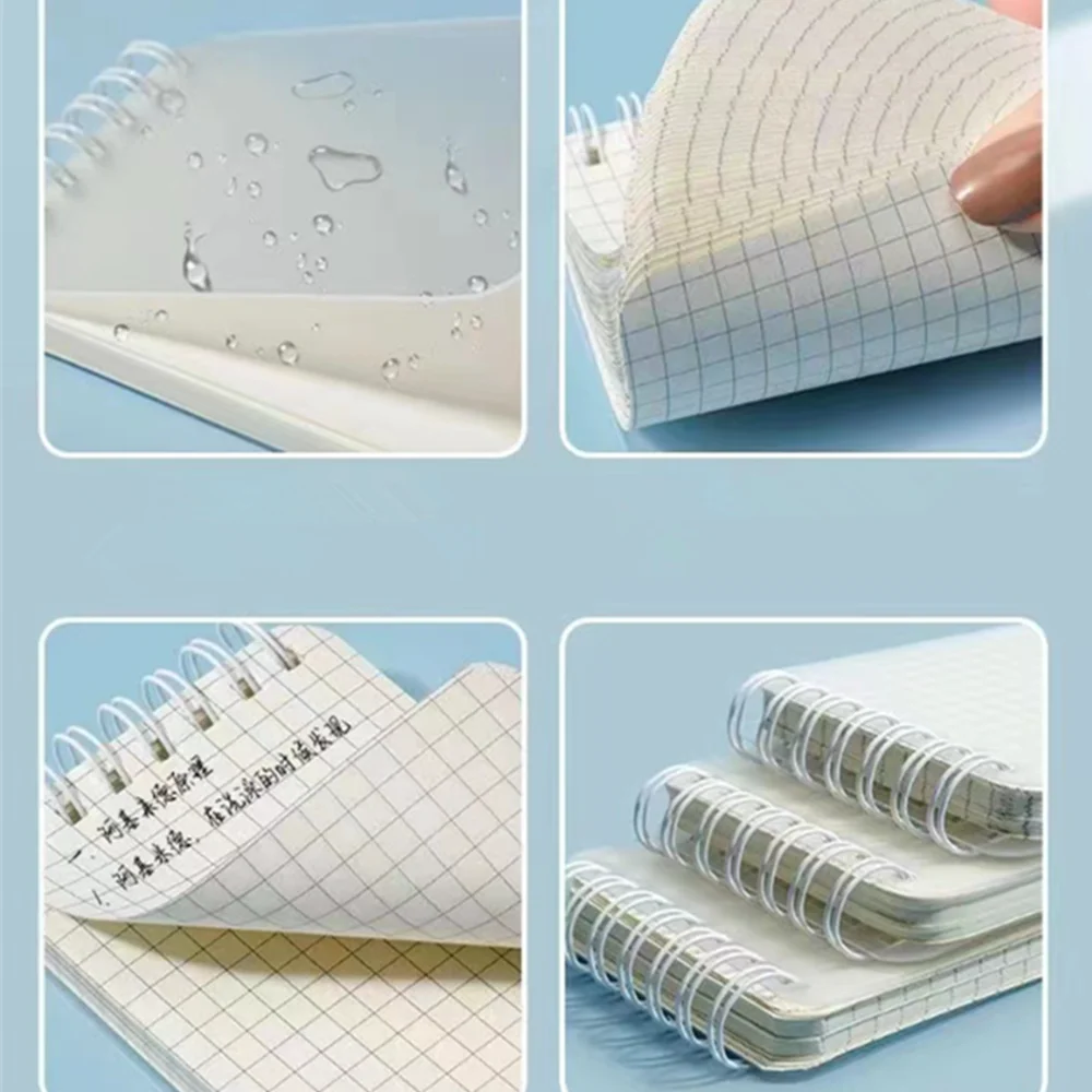 Transparante waterdichte hoes A7 zaknotitieboekje Draagbare mini-notitieboekje Taken Kladblok 80 vel dagboek Wekelijks schema Plannerboek