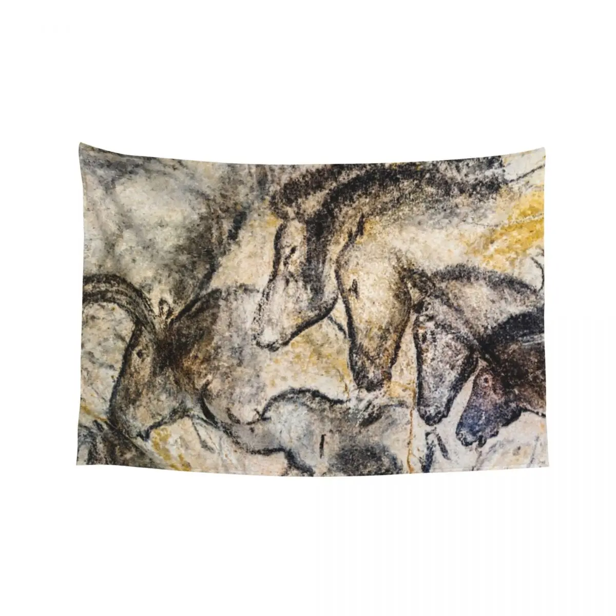 

Chauvet Horses Aurochs and Rhinoceros Tapestry House Decor Decoration Room Cute Decor Wall Tapestries Tapestry