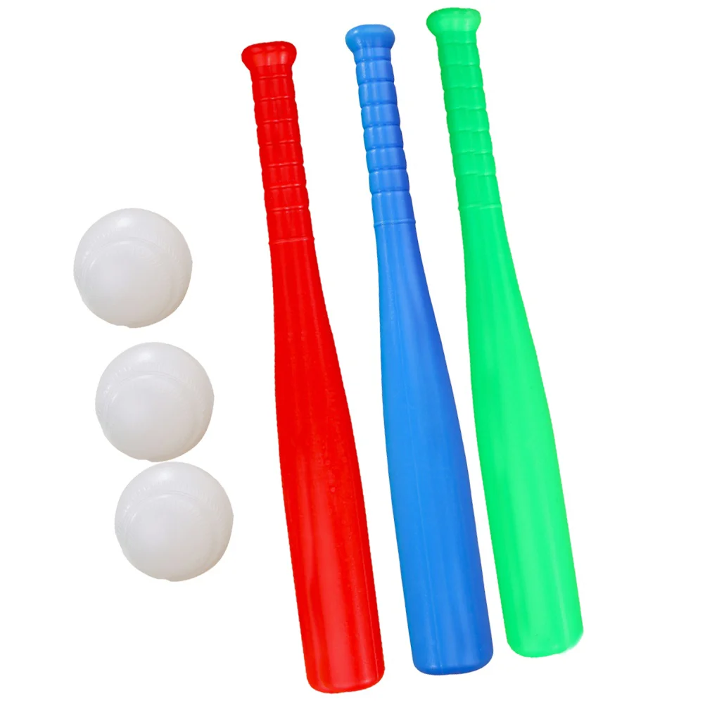 6 Pcs Baseball for Kids Bat and Set Toys Toddler Sports Parent-child Relationship