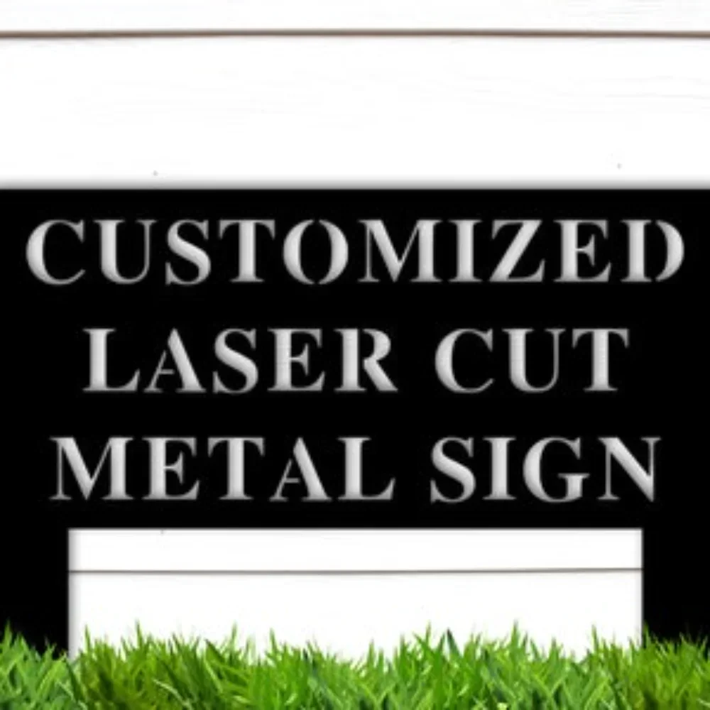 Personalized Yard Sign with Stakes Custom Metal Yard Signs Outside Customized Yard Metal Lawn Custom Garden Decor Graceful