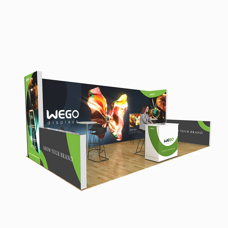 Custom Printed 6x3 10x20 Led Backlit Exhibition Display Trade Show Booth