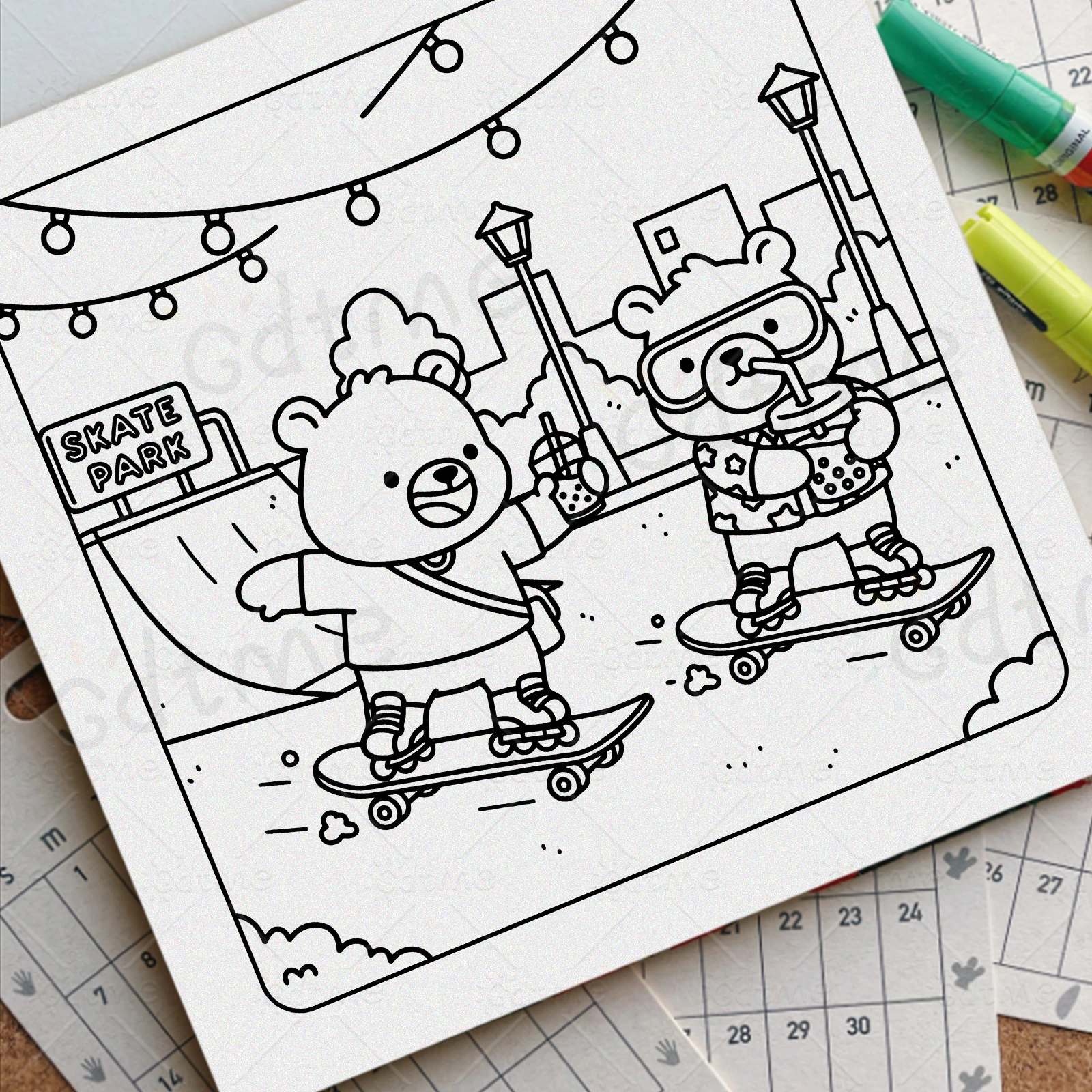 90er-Jahre-Cuties: Spaßiges & Einfaches Malbuch für Erwachsene mit Cartoon-Motiven und Leicht zu Zeichnenden Mustern für Stressabbau und Kunsttherapie – Detail 4
