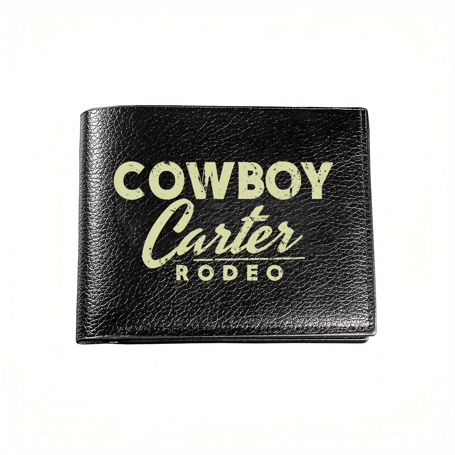

Графический дизайн мероприятия Cowboy Carter Rodeo. Деловой мужской повседневный элегантный простой практичный качественный кошелек с стильным принтом и графикой