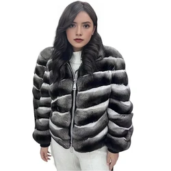 Women's Clothing Genuine Brand Natural Rabbit Fur Coat Women Jacket Fur For Women Short Real Fur Coats