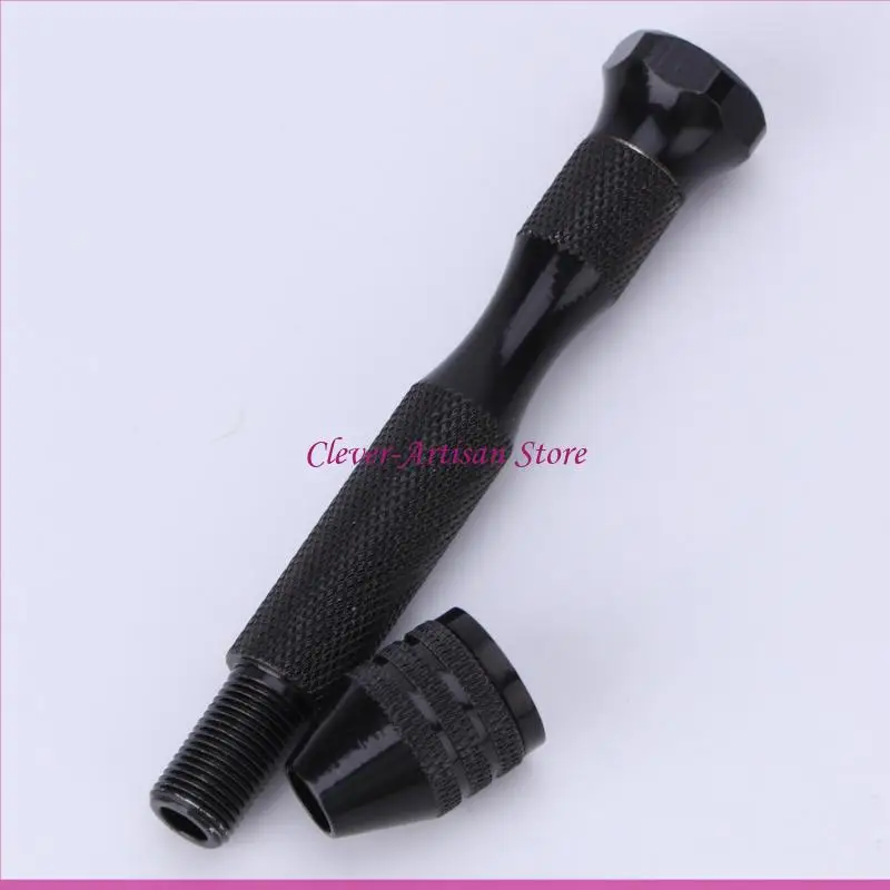 E06B Hot Micro Aluminum Hand Drill Keyless Chuck + 10pcs Twist Drills เครื่องมือโรตารี่