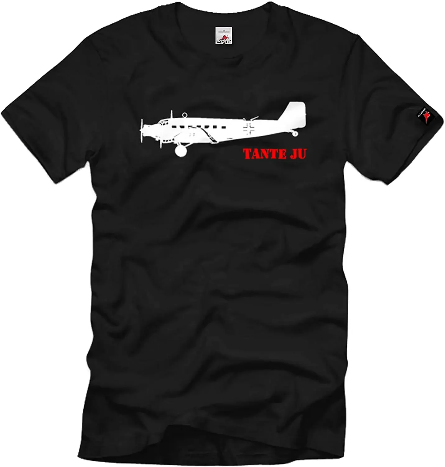 Tante Ju Foundation Aircraft Aviation Luftwaffe Men T-SHIRT Short  Casual 100% Cotton Harajuku  Shirts