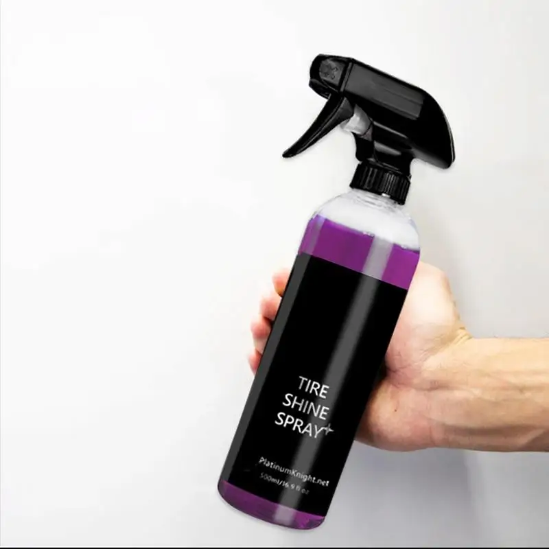 Tire Dressing Spray Tire Shine Spray For Precise Even Shine And Minimal Overspray Wheel And Tire Cleaner To Make Wheels Shine