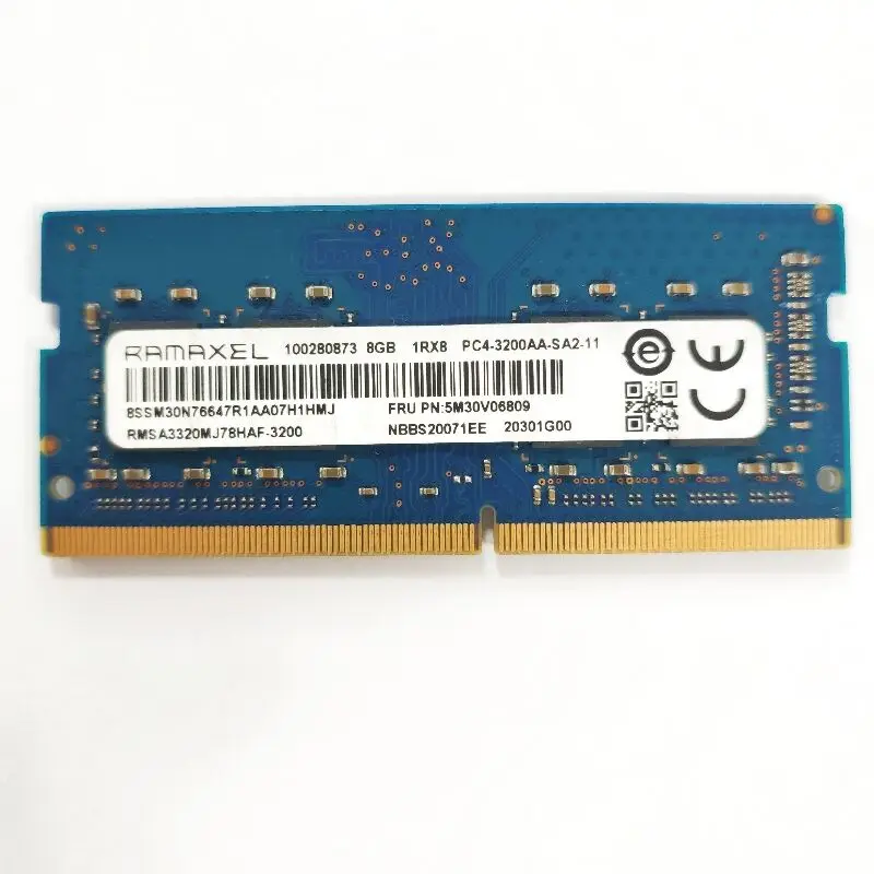 Imagem -04 - Ramaxel-memória Ram do Portátil Ddr4 8gb 3200mhz Pc43200aa-sa211 Sodimm 1.2v 260pin 1rx8 Pc4-3200aa-sa2-11