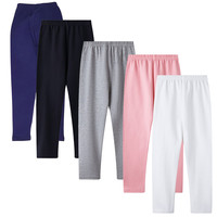 Girls Leggings Baby Knitted Solid Color Long Pants Summer Everyday versatile Cotton Children Clothing Spring Autumn Thin Styles