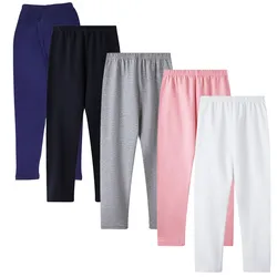 Girls Leggings Baby Knitted Solid Color Long Pants Summer Everyday versatile Cotton Children Clothing Spring Autumn Thin Styles