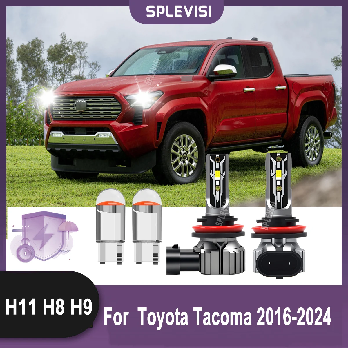 

Experience Crisp, Daylight-Matched Illumination W/ LED Headlight Fog Bulb For Toyota Tacoma 2016 2017 2018 2019 2020 2021-2024