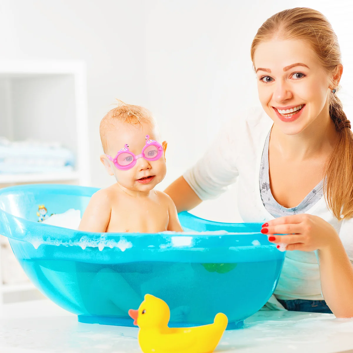 Acessórios para piscina de praia óculos anti-nevoeiro natação cisne decorativo crianças óculos ajustáveis à prova de água dos desenhos animados