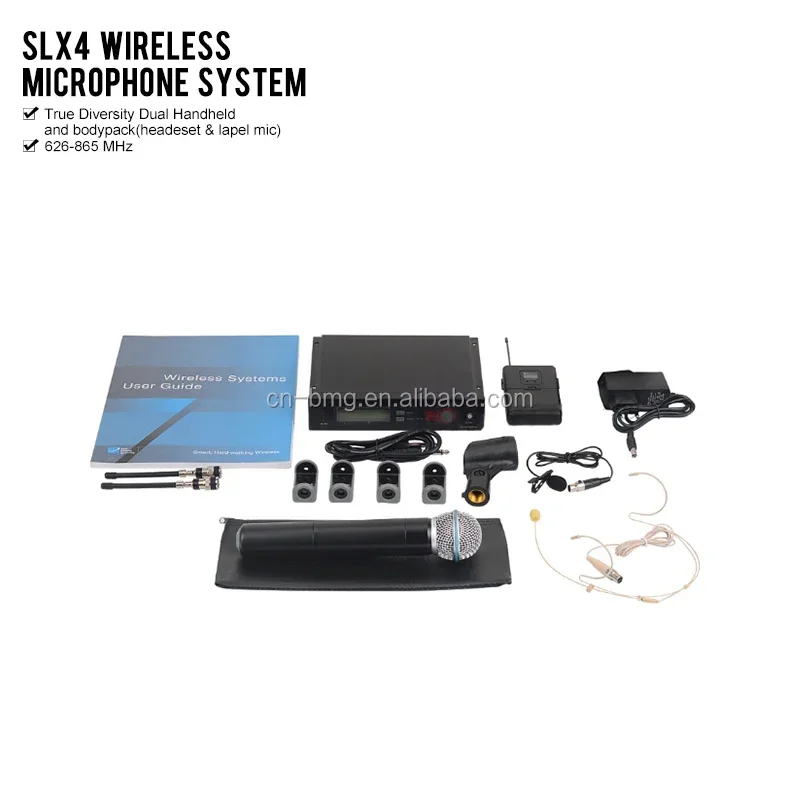 

NEW SLX4 SLX14 SLX24 BETA 58A & SM 58 Combo Single wireless teaching microphone system home microhones wireless microphone