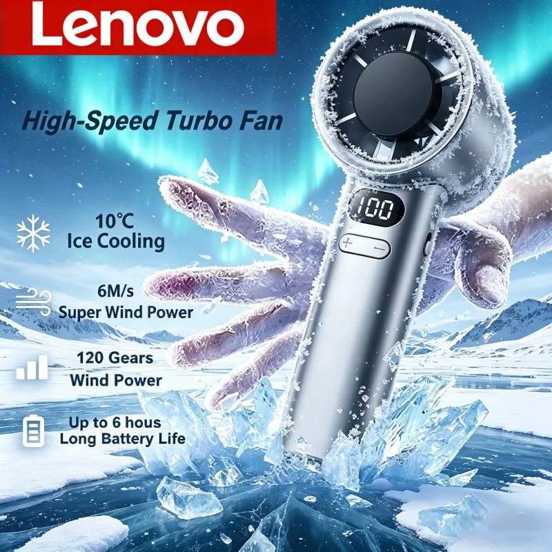 ventilador-portatil-eletrico-lenovo-3000mah-com-compressao-de-gelo-resfriamento-de-alta-velocidade-recarregavel-usb-e-display-digital-led