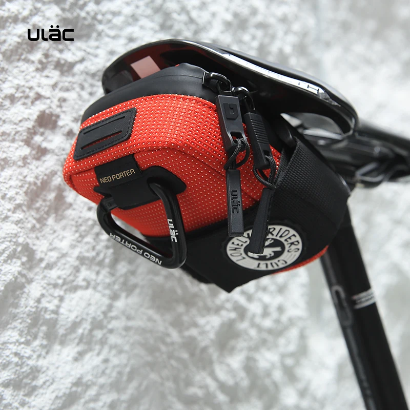 ULAC 0,5 l Fahrrad-Satteltasche, Mini-Fahrrad-Sattelstützentasche, wasserdicht, stoßfest, langlebiger Stoff, MTB, Radfahren, Rucksack, Hecktasche