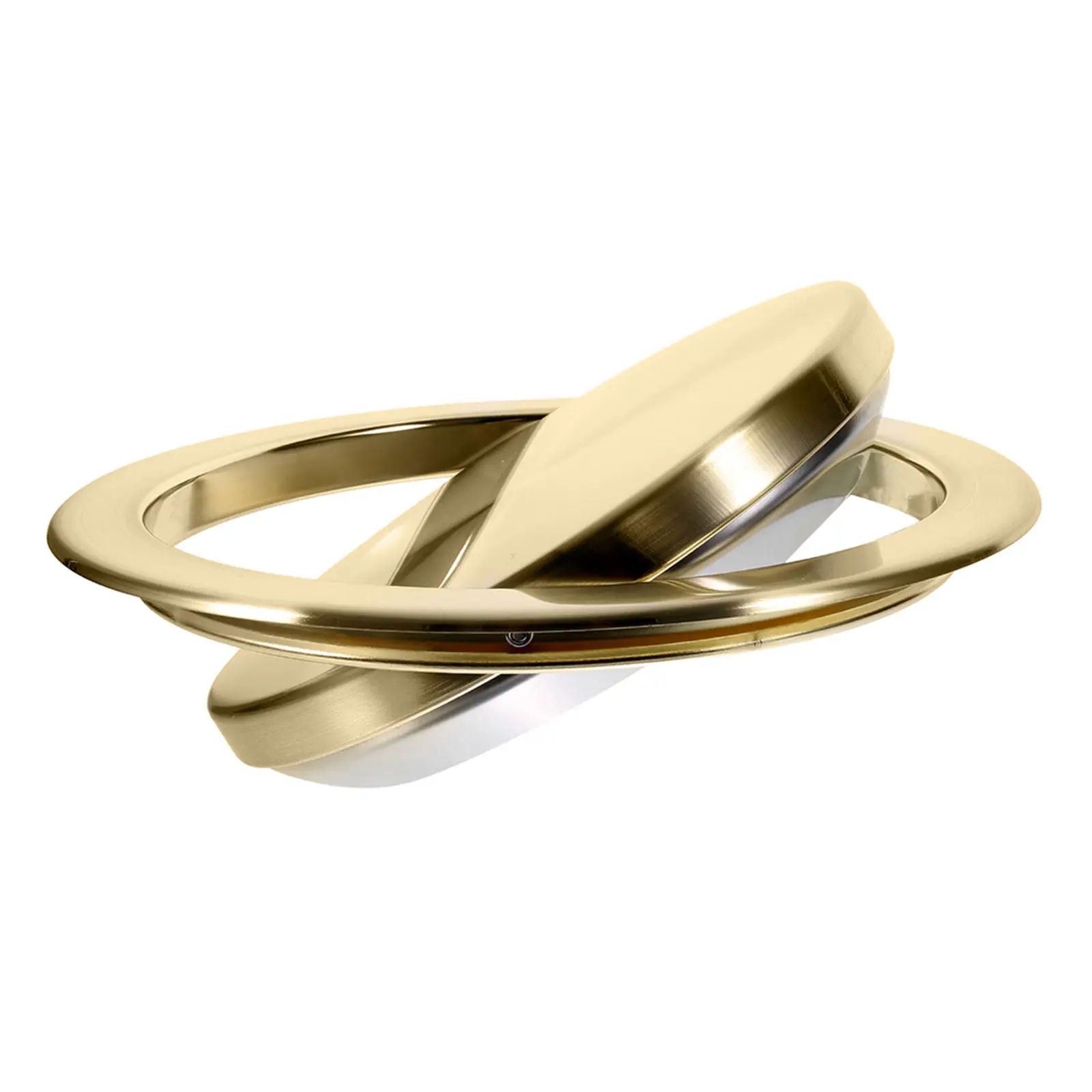 

Recessed Countertop Trash Can Lid Stainless Steel Swing Flap Flush Mount Odor Isolating Built-in Cabinet Kitchen Bathroom Waste