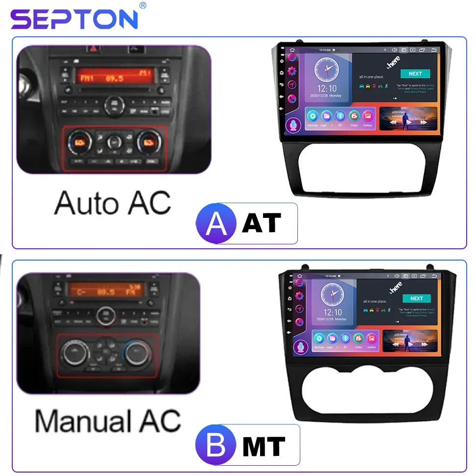 SEPTON Android13 Auto Radio for For Nissan Altima Teana 2008- 2012 Android 4G Net 8core WIFI navigation GPS BT 8+256G Head unit