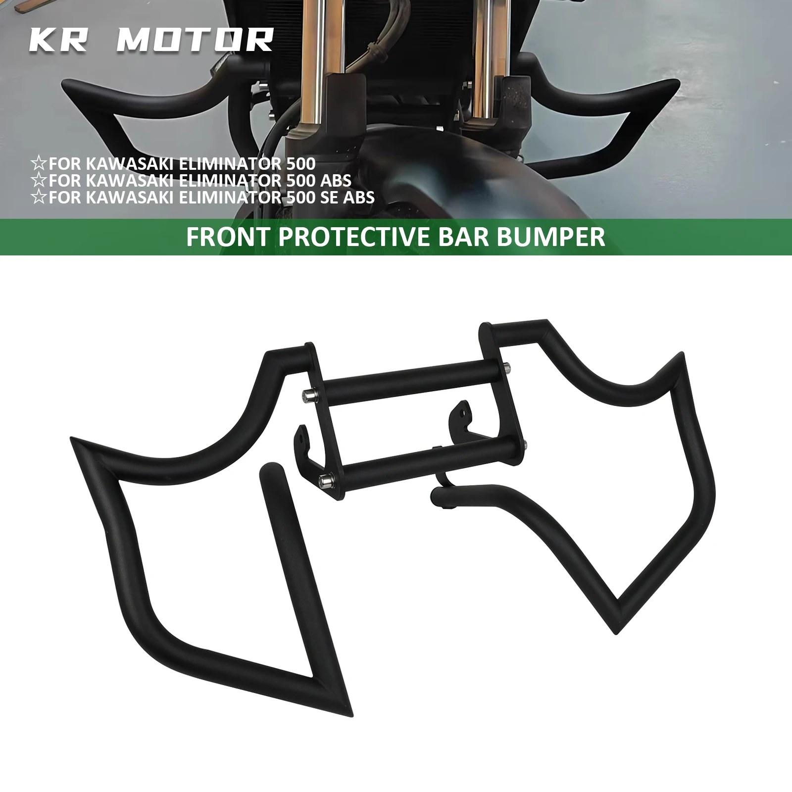 Motorcycle Front Crash Bar Highway Protection Protect Bar Bumper Engine Guard Fits For Kawasaki Eliminator 500 SE ABS 2024-2026