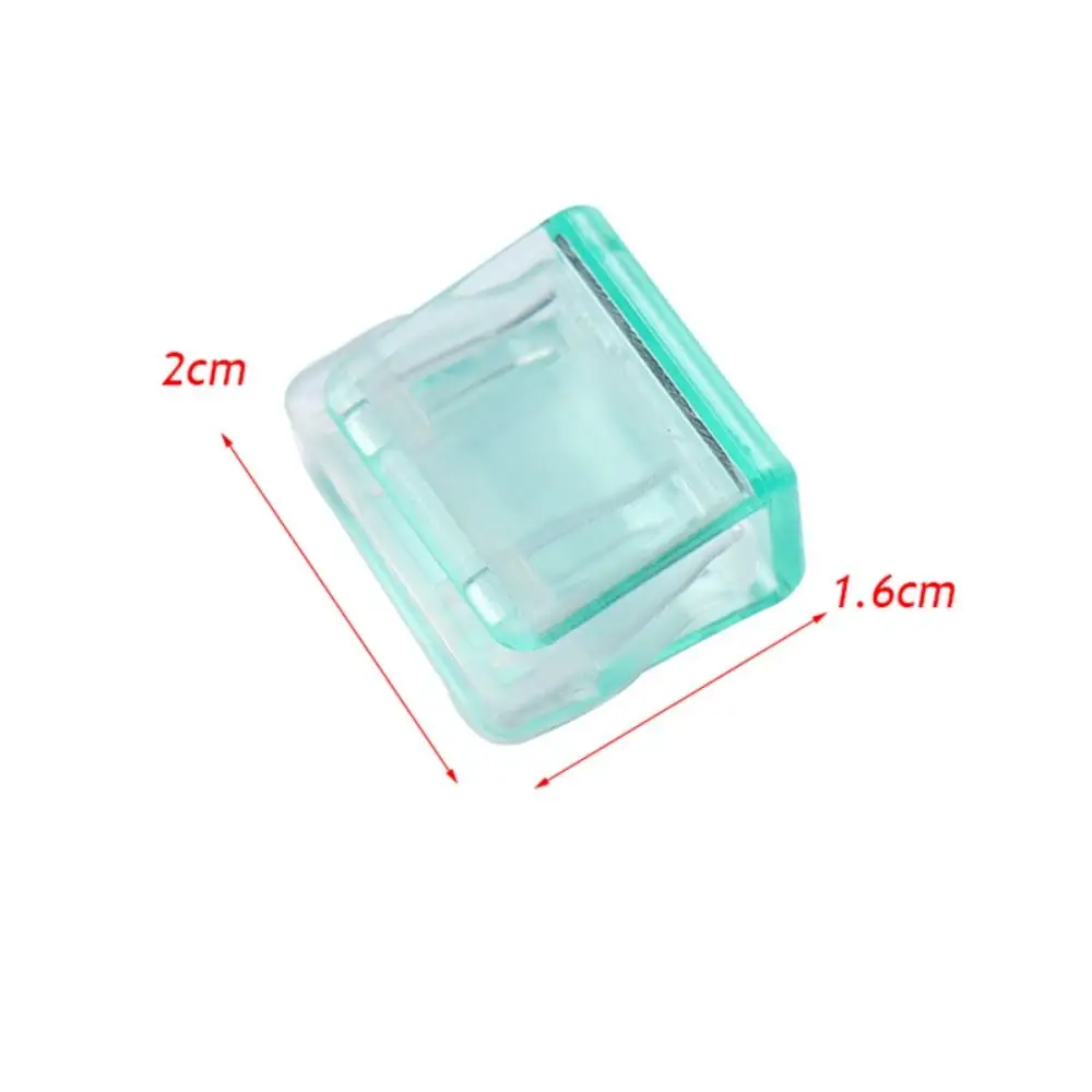 High Quality Candy Color Letter Paper Clip Transparent Multi-function Push Clip Plastic Corner Clip School Office