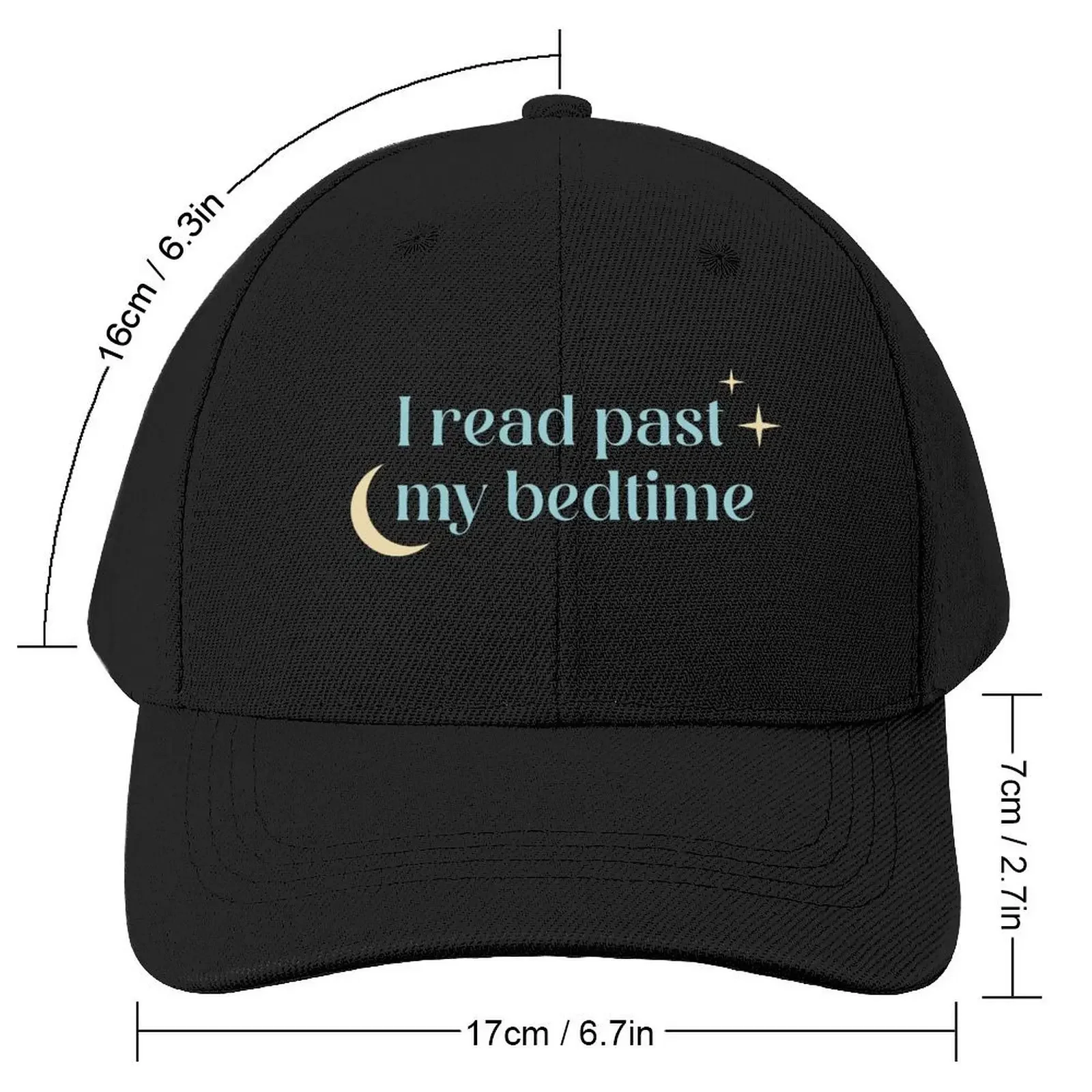 I Read Past My Bedtime Baseball Cap Sun Cap Hat Baseball Cap Bobble Hat Women Men's