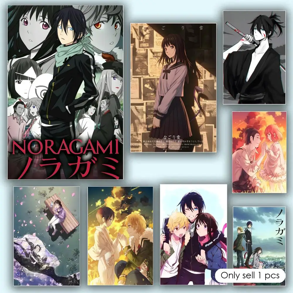 Noragami Quick Installation Smooth Surface Self Adhesive Long Lasting Bedroom Corridor Poster