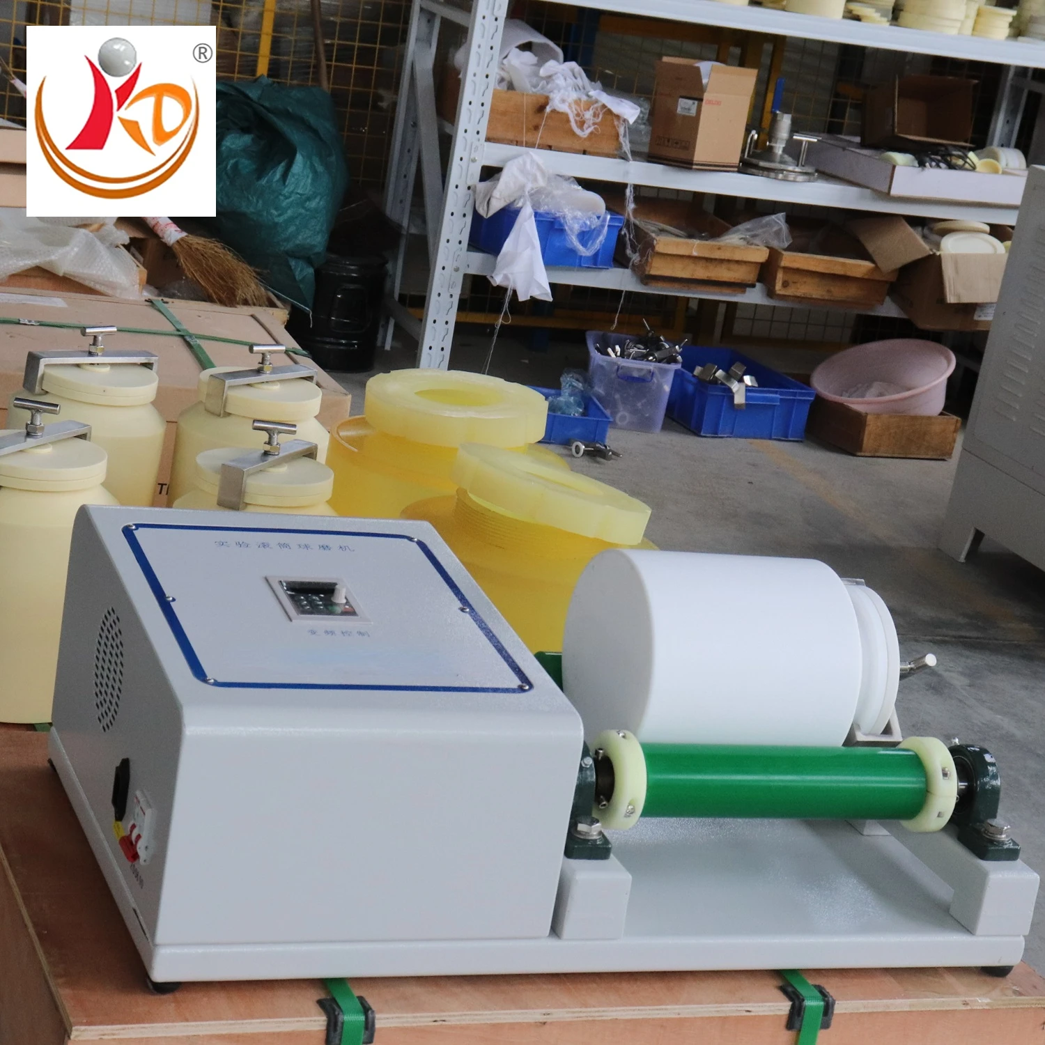 Mini Ball Mill Lab Jar Roller Grinder With Motor Bearing Gearbox For Food Processing Spice Herb Plastic In Manufacturing Plant