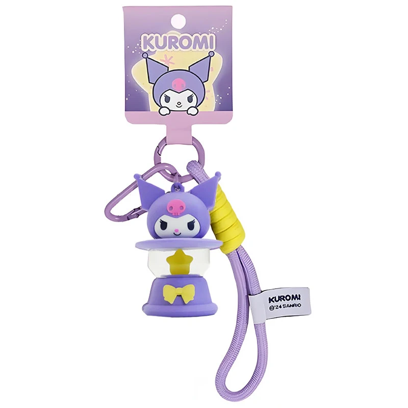 Porte-clés Sanrio Original créatif Hello Kitty veilleuse porte-clés cannelle ma mélodie Kuromi porte-clés cartable pendentif cadeaux