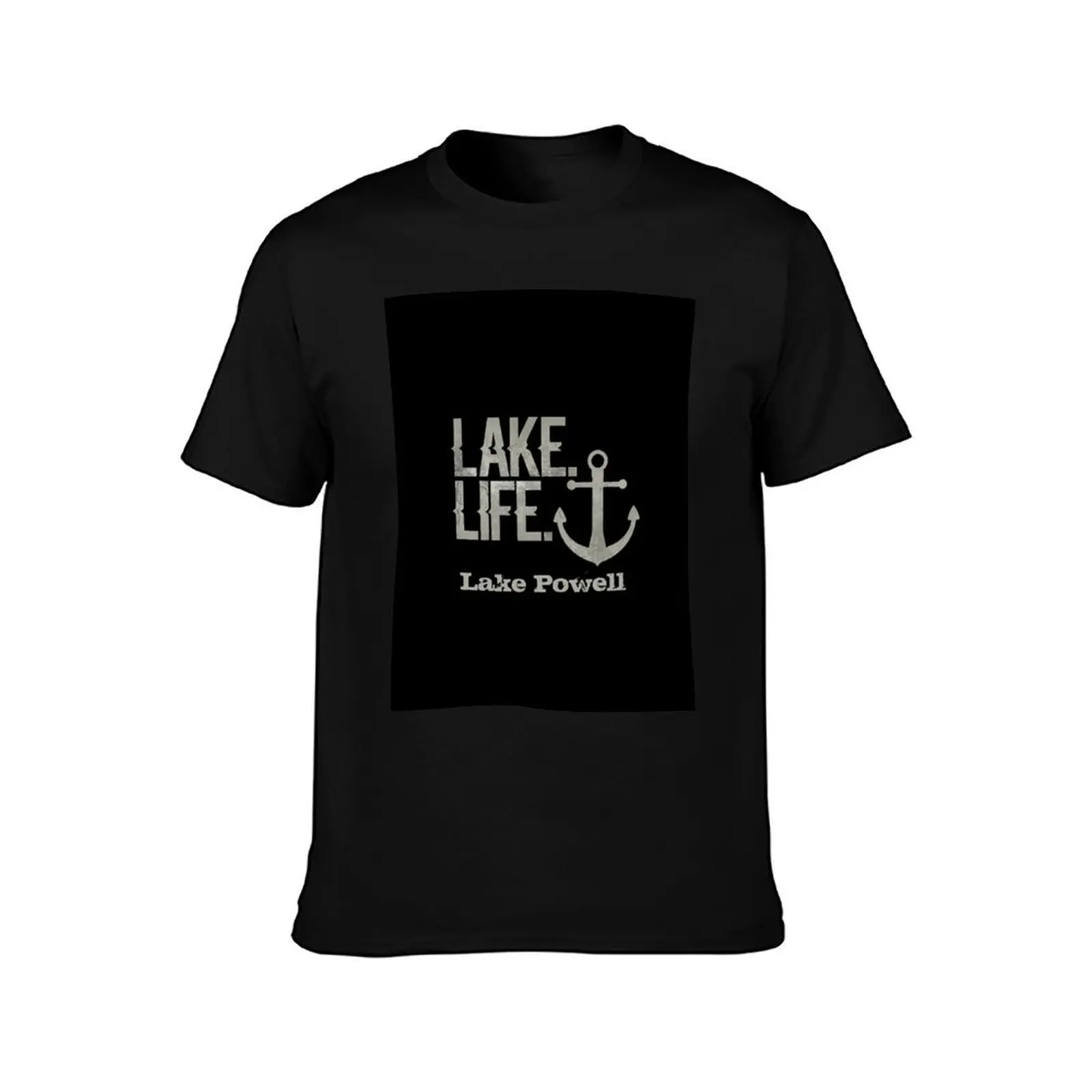 Lake Powell Lake Life Nautical Themed with Anchor T-Shirt tops Aesthetic clothing plus size clothes man clothes t shirt men