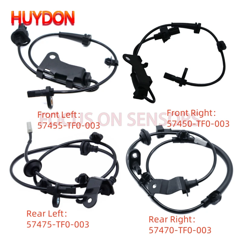 

4 шт. 57455-TF0-003 передний и задний датчик скорости колеса ABS для Honda Fit City Insight CR-Z 57450-TF0-003 57470-TF0-003 57475-TF0-003