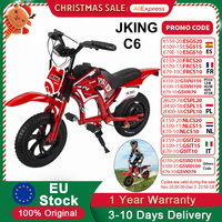 JKING Children Electric Motorcycle Safety Certified 26Ah Battery 16km/h Speed 12-inch Tire 50 kg Max Load With LCD Display Ebike