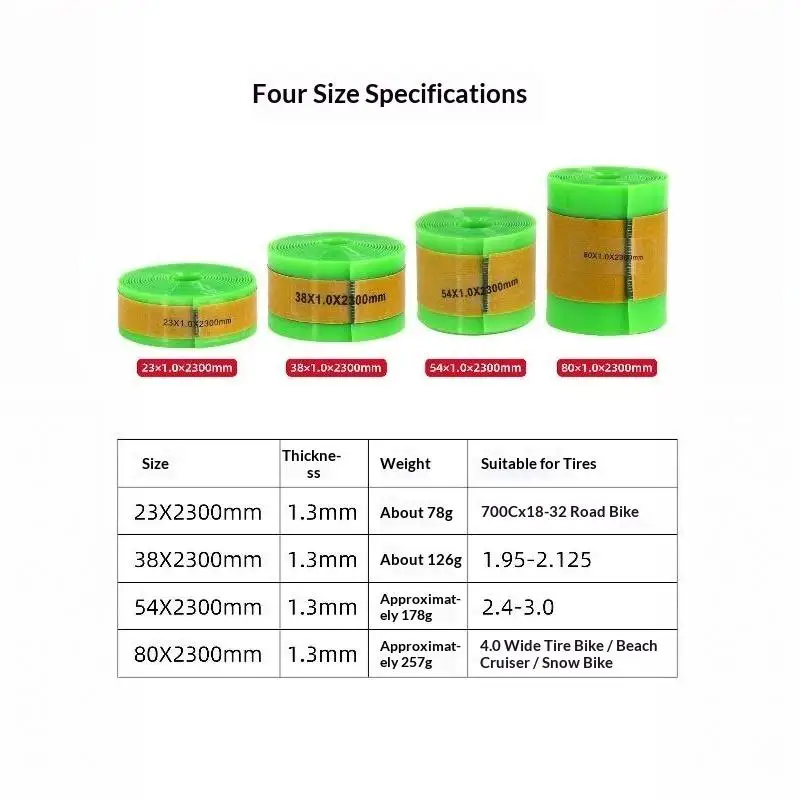 Bike Tire Liner Anti Puncture Protector Self Adhesive TPU Glass Fiber Tire Pad