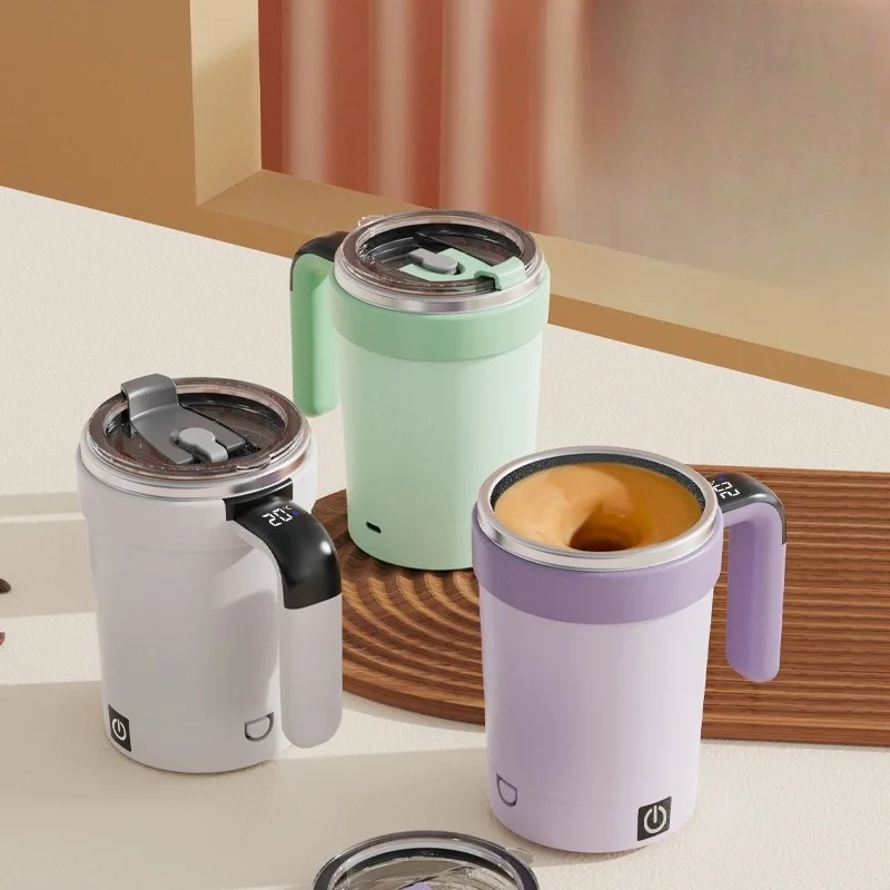 

Умный контроль температуры, магнитная чашка для автоматического перемешивания, электрическая портативная кофейная кружка, шейкер, бутылка, изолированный стакан для фитнеса