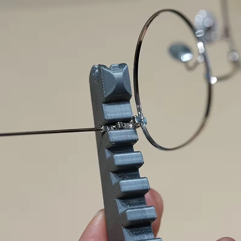Premium Eyeglass Repair Kit: Durable Frame Adjuster & Nose Pad Fix Tool, Lens Calibration, Stylish Home Accessory for Daily Main