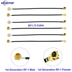 5Pcs/Lot RF113 U.FL IPX-1 Male to IPX-1 Male/Female RF1.13 Pigtail Jumper RF Coaxial WIFI Antenna Extension Cable 10CM-50CM