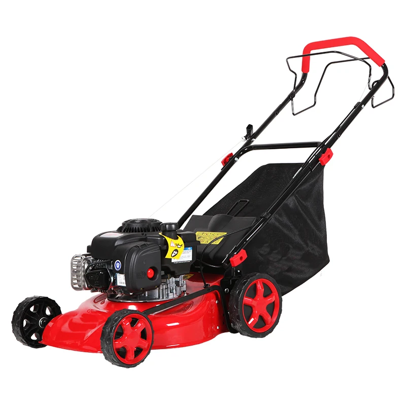 

China 17'' 1.9 KW hand push steel deck gasoline remote control lawn mower