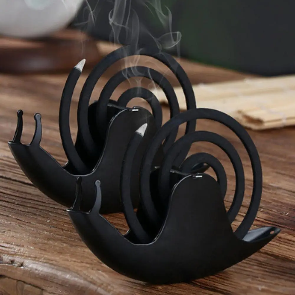 

Creative Mosquito Coil Holder With Tray Nordic Style Spiral Summer Day Iron Mosquito Repellent Incenses Rack Plate Home Decor