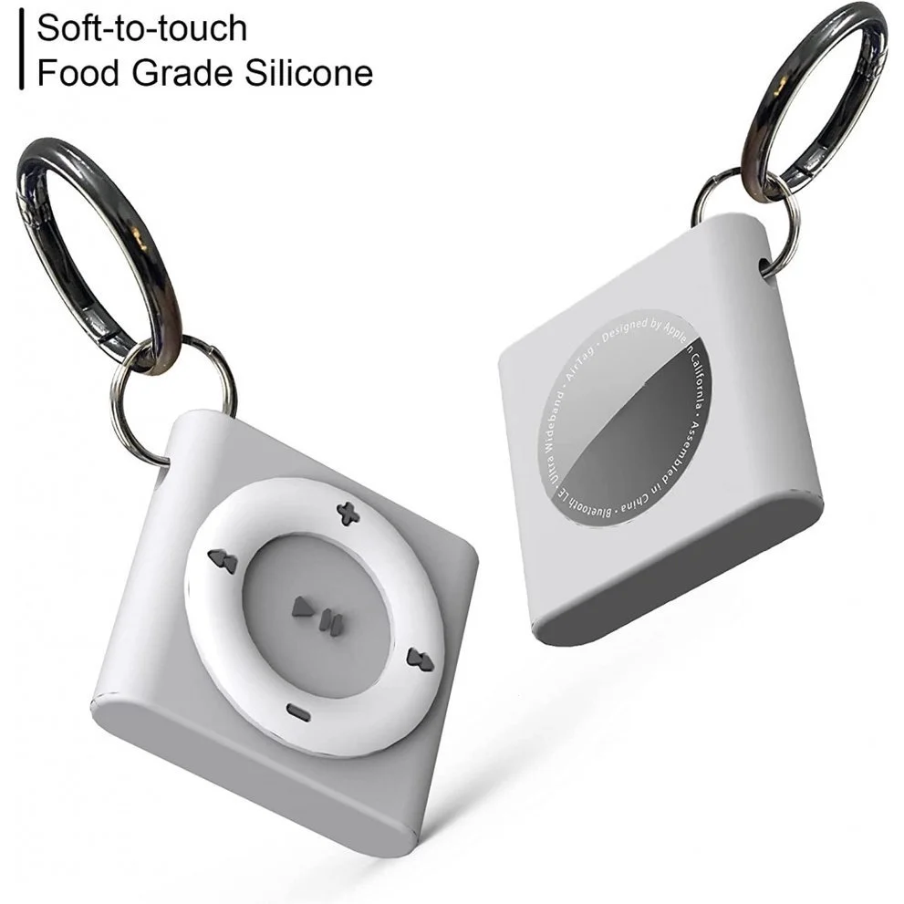 Silicone Holder for Apple AirTag case film, Anti-Scratch Protective Tracker Case Compatible with AirTags 2021 for Pets, Keys, Lu