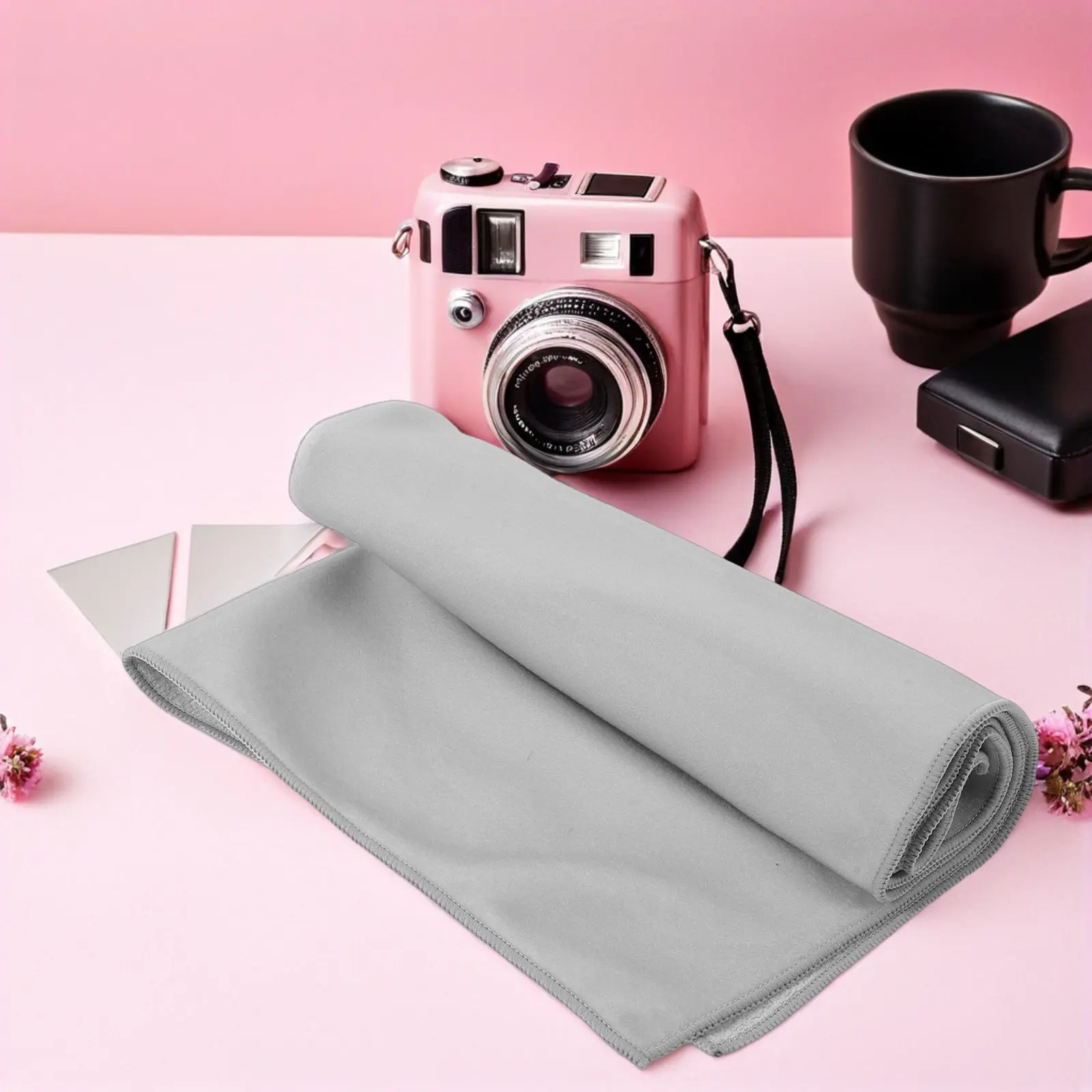 Protective Wrap Anti-Scratch Lens Camera Wrap Light Grey 17.49x17.29 Photography Accessories Camera Storage Protective Cloth