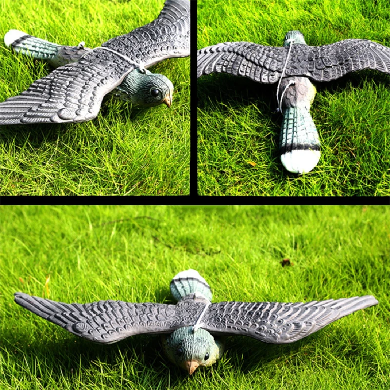 3D Fake Flying Falcon Hawk Bird Repellent Decoy Pest Control Garden Scarer Scarecrow Ornament For Hunting Yard Decoration view 4
