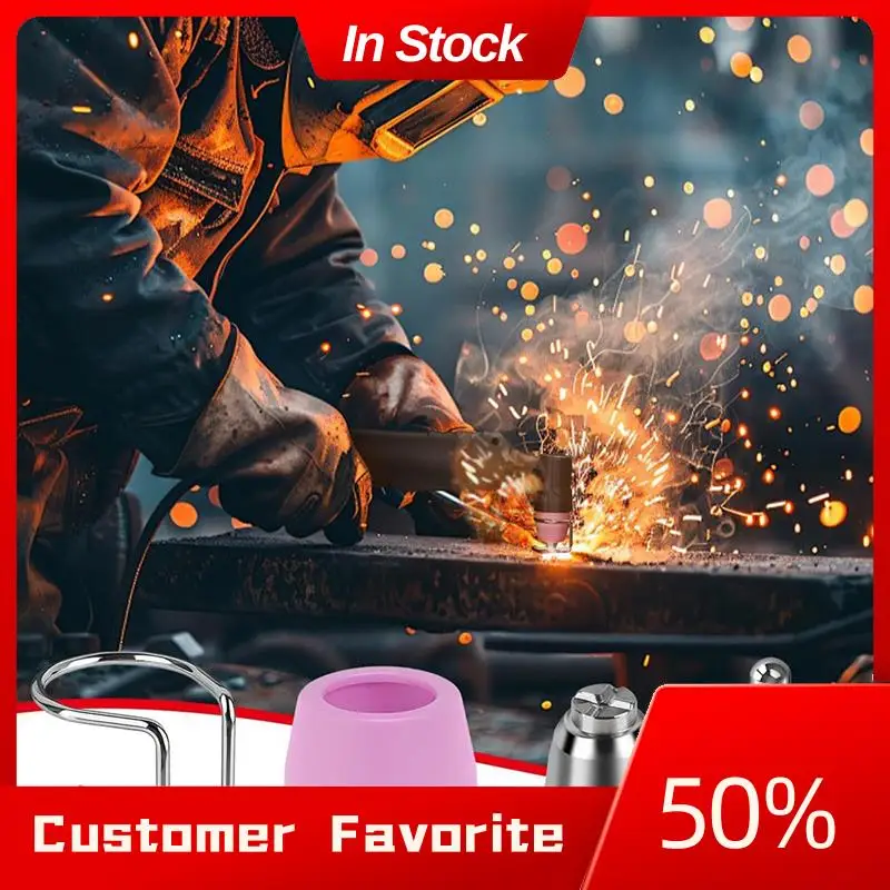 AT03 Top 50 Piece AG60P Plasma Cutter Consumables Kit Includes Cutting Torch Tips And Nozzles - Compatible With AG60, WSD60