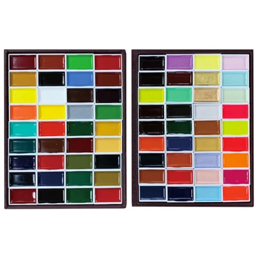 

KISSOH GANSAI-72 Gansai 72-Color Jnese Watercolor Paint Set