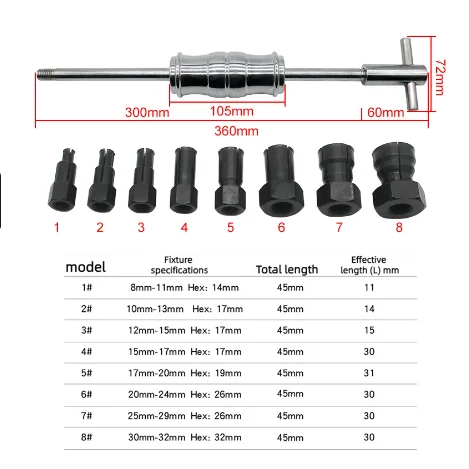 12PCS Bearings Remover Bearing Extractor Hand Repairing Tool Bearing Remove Tool Bearings Pulling Extractor Car Disassembly Tool