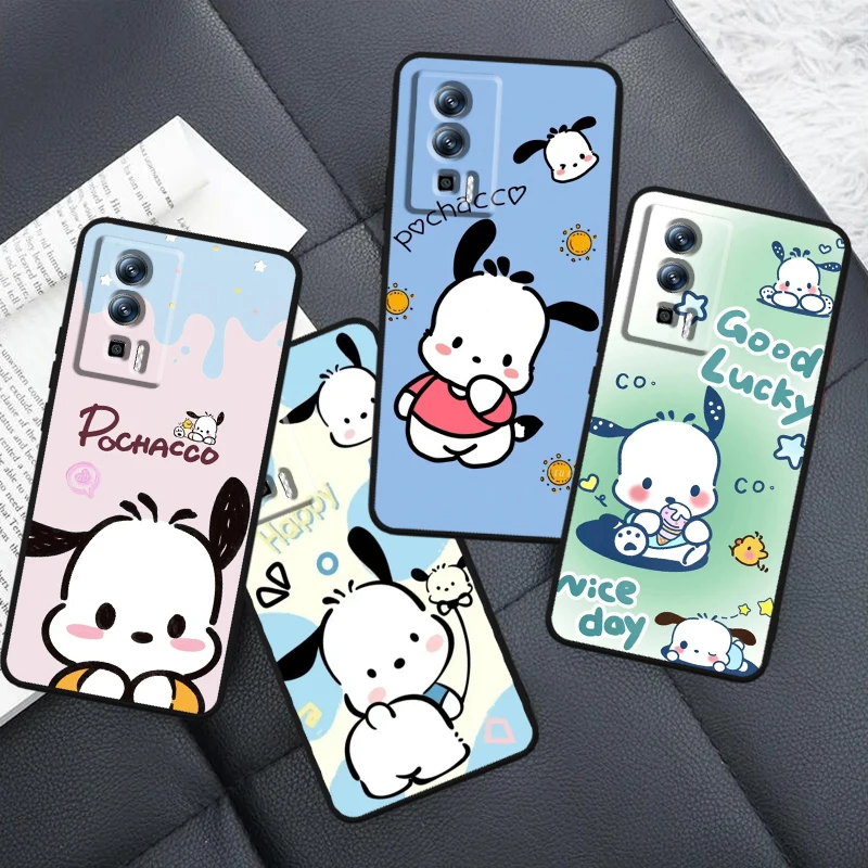 Pacha Dog Cute Cartoon For Xiaomi Redmi 9A 9C 9AT 10C 9 9T 10 12C 13C A3 12 K60 A1 K50 K40 5G Black TPU Phone Case