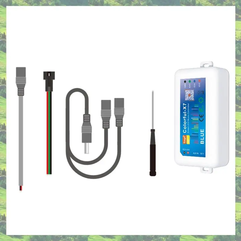 A59Z-RGB LED Strip Light Controller DC5V-24V Tuya Bluetooth Music Controller Ambient Light Controller Smart App Control